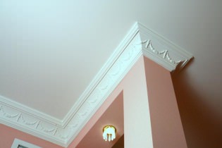 Plinthe de plafond pour plafond tendu: types, recommandations pour la sélection