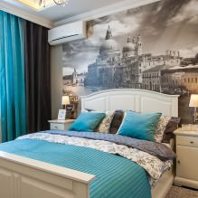 Conception d'une chambre avec papier peint gris: 70 meilleures photos à l'intérieur-3