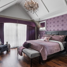Belle chambre violette à l'intérieur-6