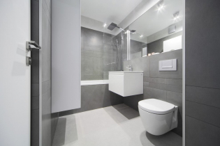 Minimalisme dans la salle de bain: 45 photos et idées de design