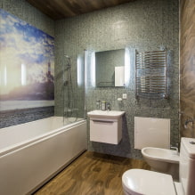 Panneaux PVC pour la salle de bain: avantages et inconvénients, caractéristiques de choix, design-6